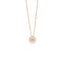 Margherita Yellow Gold, Diamonds, and Citrine Quartz Necklace, 12mm